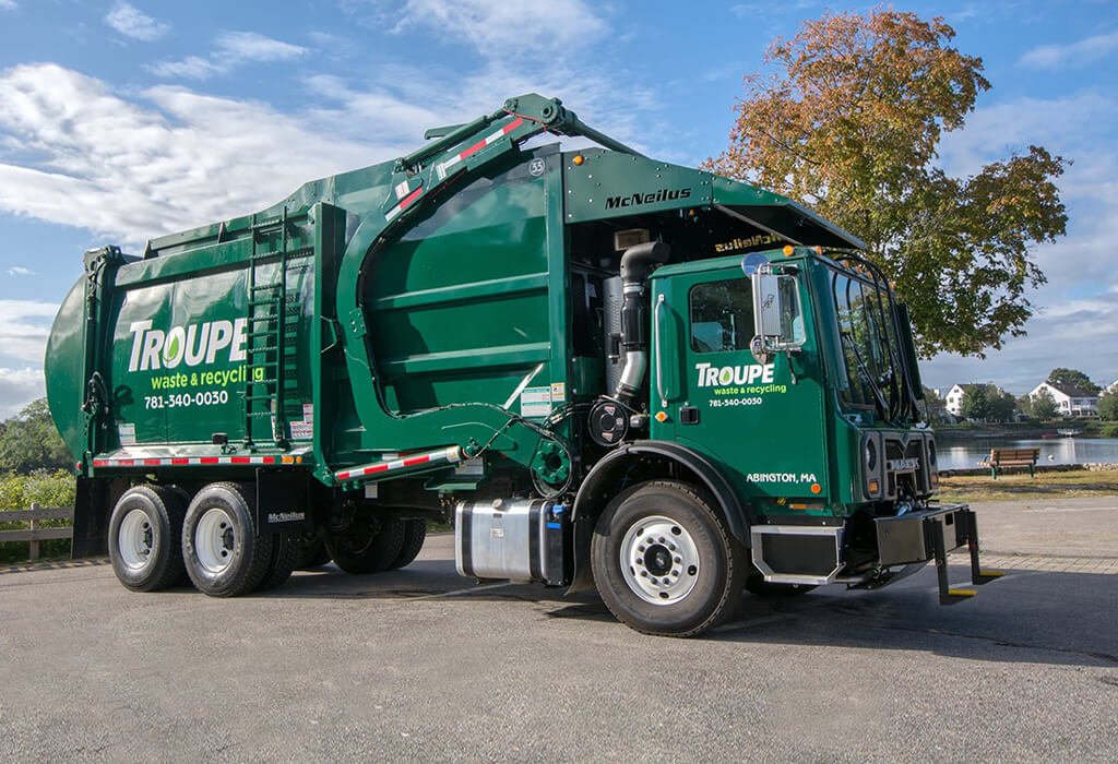 Troupe Waste and Recycling Commercial Dumpster Truck
