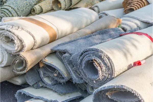 old carpet rolls for dispose