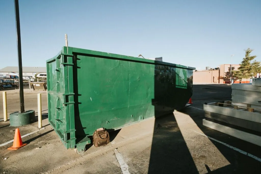 green roll off dumpster in south shore ma